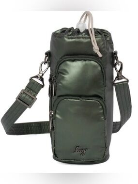 Lug Huggie Bag Metallic Olive New